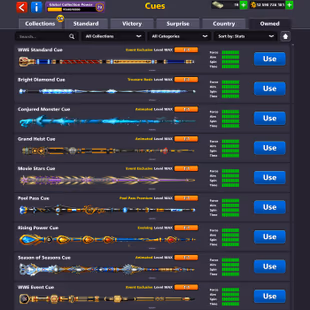 12.5B COINS ACCOUNT | Level 306 | CCP 79 | Exclusive Cues Collection | Avatars - Rings - Frames | Status Alert - Image 6