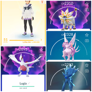 Lvl 50+ [Solgaleo/Lunala] | 48 Legendary | Dialga | Palkia | Kyogre | Groudon | Regidrago | Regieleki | Instinct | 738 - Image 2