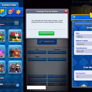 R472 | LVL62 | Cards: 24 Elite | 43 LvL 14 | 17 Evolved | 6377 gems | 8 Tower Skin | 85 Emotes | IOS And ANDROID - Image 3