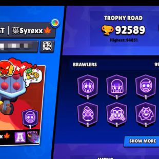 🌟68Prestige | 94K Trophies🌟 | OG Skins | Skin Heroine Bibi | 99 Brawler | 80 Maxed | 70 Haypercharge | The More... - Image 3