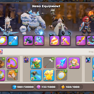 Th18 [Rank-701] | [6-Hero Max] | [Blacksmith Full Max 16 Epic] | Profile full Max | XP-251 | [40-Hero Skin][5-Secnry - Image 5