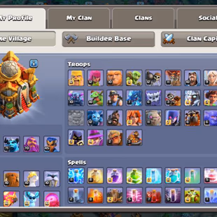 🔥TOWNHALL 16 MAX 💎 13 EPIC EQUIPMENT - 95-95-72-70-45 HERO - SCENERY -3273 GEM - RENAME 1K - INSTANT AVAILABLE  - Image 2