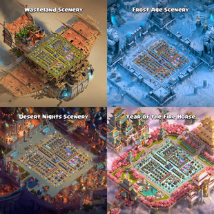 TH18 Max Full  (Pre Update) 🔴 Frost Age & Year Of Fire Horse Set 🔴 Profile Max - Paid Scenries - Builder Skin - C415 - Image 2