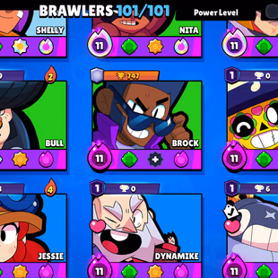 48 TOTAL PRESTIGE | 81.4K TROPHY-380X SKINS | 101/101 BRAWLER | 54X MAX | 52X HYPER | 120X GEMS | 141X EPIC SKINS  - Image 5