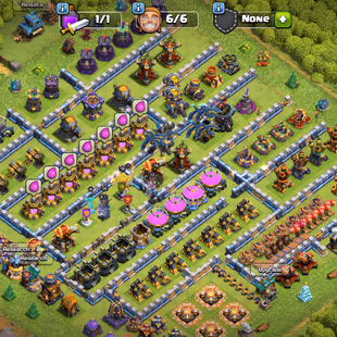 🔥XP 205!TH 18 !HEROS:70-75-60-72-35🔥BLUE WALLS! GOOD DEFANCE AND TROOPS!BEST ACCOUNT!CHEAP PRICE! INSTANT DELIVERY  - Image 2