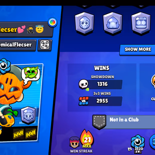 79 brawler | 25000 Trophy | 8 Max Brawler | 2 Haypercharge | 108 skin | 25k trophy - Image 3