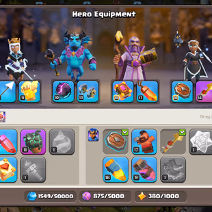  TH 17 !! ( Legendary Scenery ) ! TH16 Max Walls ! Heroes K-95 AQ-99 MP-80 GW-70 RC-46 ! Namechange 1000 ! 4 Epics - Image 6