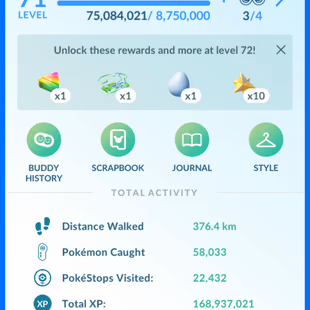 Level 71 Pokemon Go Account | 9 Hundo Legendaries | 179 Shiny  - Image 1