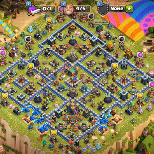 🔥[2500 CWL MEDALS-5'000 GEMS🔥[PREMIUM TH-14-1X PAID SCENERY] | F.BALL-G.G-R.SPEAR | STRONG DEF | BLUE WALLS - Image 1
