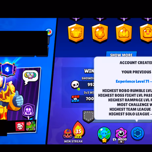 FREE CHANGE NAME | 303 SKINS | 40.500 TROPHY | 96 BRAWLERS | 17 HYPERCHARGED | 26 MAXED BRAWLERS - Image 8