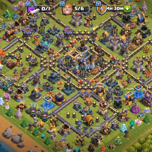 🔥2016 OBSTACLES💎1417 MEDAL - TH 18 -12 EPIC EQUIPMENTS - 94-100-72-80-55 HERO - 2230 GEMS - BH 10 - FREE RENAME - 1300 - Image 1