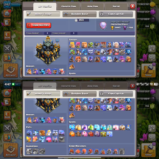 🔥TH-17 ALMOST MAX🔥XP-242! ALL MAX WALLS! 8X EPIC EQUIPMENTS! HEROES:-72-100-74-69-50-7! 11X PETS! FAST DELIVERY - Image 3