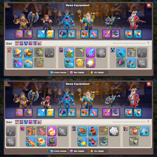 TH-18 NEAR MAX! XP-216! 8X EPIC EQUIPMENTS! ALMOST MAX WALLS! HEROES:-67-100-40-39-50-6! 11X PETS! FAST DELIVERY - Image 4