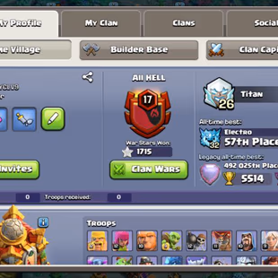 🔥TOWNHALL 16 MAX 💎 13 EPIC EQUIPMENT - 95-95-72-70-45 HERO - SCENERY -3273 GEM - RENAME 1K - INSTANT AVAILABLE  - Image 5