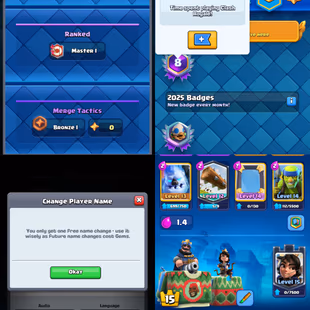 KT 15 | 58 EXP | 12 Evolution | 8 Level 15 Cards | 54 Level 14 Cards | Namechange Free | 9 Towerskins | 3200 Gems | KT15 - Image 6