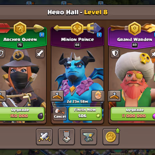 ||Xp 193 th 14 account|| Decent heros|| 3Epic equipments||6th builder unlock|| Builder apprentice th level max|||| - Image 8