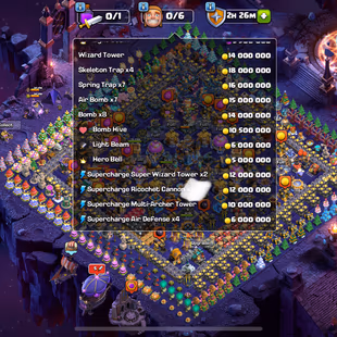 TOWNHALL 18 DESIGNED BASE SPAM OBSTACLES| 261 XP| FREE NAME CHANGE| HIGH LEVEL HERO EQUIPMENTS 6 MAX EPIC LVL26 2 EPIC - Image 6