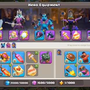 Th17 Almost Max | Hero-100-100-75-50 | Equipment-13-Epic Almost Max | Defence Wall Almost Max | XP- 234 | NC-Yes | BEST - Image 6