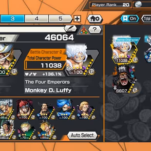 [4175][IOS+ANDROID] 4 EX - Light Luffy + Blackbeard + Akainu + Yamato , Support 136 , Goof Medal - Image 7