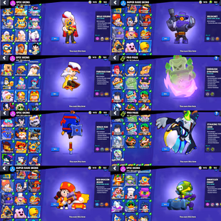 99k TROPHIES 🌟 SUPER LUXURY 🌟 100 MAX POWER BRAWLER | 100 BRAWLER UNLOCK | 98 HYPERCHARGE | 518 SKIN | INSTANT DELIVER - Image 8