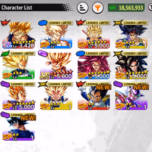 INSTANT GLOBAL [CNLT813] LR SS3 Goku (Mini) 14s + LF SS4 Goku 7s + 11 LF+ 22000 CC - Image 3