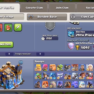 266 ⭐ TH18 NEAR MAX | HIGH LVL EPIC EQUIPMENT ⭐ [ HERO-102-101-79-78-53 ] | MAGIC ITEMS | 238 XP | NC YES | FULL ACCESS - Image 4