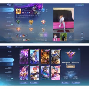 MOONTON | LV 106 ⚡SANRIO FLORYN - LUCKYBOX MOSCOV⚡ - ANNUAL LESLEY - SL KADITA-BANE-HANABI | HERO121 | SKIN 195 | BP 11K - Image 2