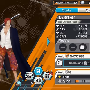 [4003][IOS+ANDROID] 8 EX - CAN 6 MAX - Luffy Blue + Blackbeard + Light Luffy + Shanks+ Roger + Lucci + Akainu + S-Snake  - Image 8