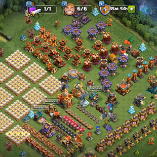 235 🔥 Th16 almost max 🔥 best deal | Th16 max | best equipment | [ heros-90-92-77-70-45 ] | good troops - Image 2