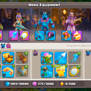 BEST OFFER | TH 12 FULLY MAX OUT | HEROES : 65-65-40-40 | 6 HIGH EPIC EQUIPMENT | NC FREE | 369 MEDALS | 5K GEMS | - Image 7