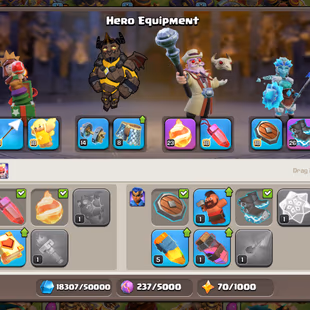 🔥EPIC SB-MAX!EB-26!FB-23!GG-20!XP 193🔥TH 16 NEAR MAX!HERO-88-94-62-60-32!NC 1K GEMS!MAX WALLS!ALMOST MAX DEFANCE - Image 6