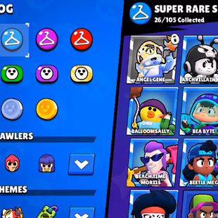 156 [16 MAX BRAWLS] [77 SKINS] [13345 TROPHIES] - Image 8