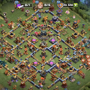 ||Xp192 Th 17 account|| 16max defense|| Good heros with 9Epic equipment|| Name change available|| 6th builder unlock|| - Image 1