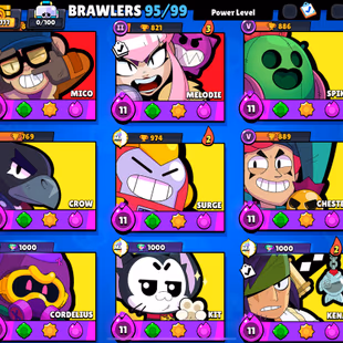 🔥TROPHIES 77777🔥 BRAWLERS 95 [] MAX BR 59 [] HYPER 37 [] SKINS 260 - Image 5