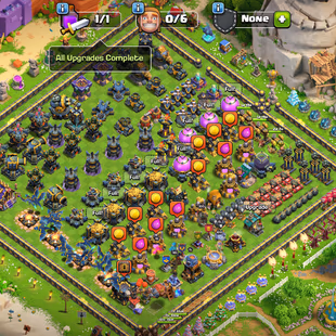 [CHRISTMAS SALE] TH17 FULLY MAXED | XP 237 | CROSSOVER SCENERY| HERO 100-100-90-75-50 | NICE EQUIPMEMENT WITH 13 EPIC - Image 1