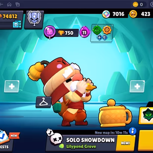 281 SKINS | 38 HYPERCHARGED | MERCHANT GALE | 74.812 TROPHIES | 96 BRAWLERS | 48 MAX BRAWLERS | 1 BUFFIES  - Image 1