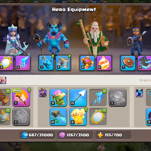 27 Dollars Only | TH13  Max | Level 154 | BK 75 | AQ 75 | GW 50 | RC 25 | MP 50 | Gems 1397 | INSTANT DELIVERY - Image 7