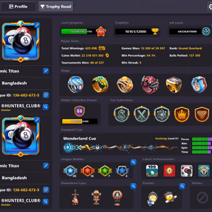 22 BILLION COINS ACCOUNT | Level 441 | 88 CCP | Login Miniclip | Unlimited Password Change | Fresh Account - Image 1