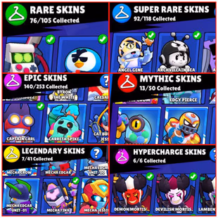 LEGENDARY 2 SOLO PL | 2x MASTERS | 28500 TROPHIES | 3 TRUE GOLD SKINS [CROW, SURGE, AMBER] | 335 TOTAL SKINS  - Image 8