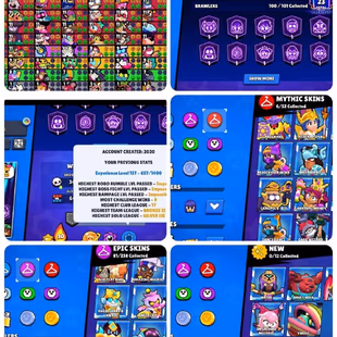 67K TROPHIES|65 MAXED|57 HYPERCHARGE|250 SKINS|MANY RARE SKINS| 8 BUFFIES|LIMIYED OFFER| - Image 2