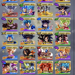 D929-IOS+Android-Nice 11 UL(SS4 Goku+SS4 Vegeta+SS4 Gogeta+SS Goku+Zamasu+Beast Gohan+Majin+Goku Uis)+50 Legends+Good Eq - Image 7