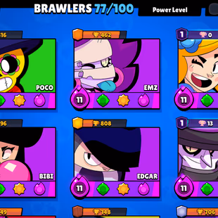 77 brawler | 26000 Trophy | 20 Max Brawler | 8 Haypercharge | 103 skin | 3 prestige| 26k - Image 5