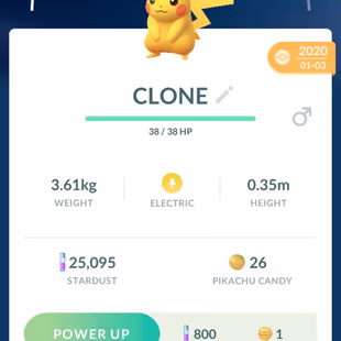 RAREST CLONE PIKACHU TRABABLE [] FRANCE PIKACHU []  [] POKEMON 138 [] 16 COSTUME [] Team BLUE [] RENAME AVAILABLE - Image 4