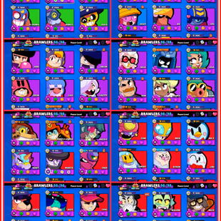 69K TROPHIES 🔥SATURNIAN FAME 🔥 MYTHIC 2 WITH 205 XP LEVEL  | 56 HYPERCHARGED | 8 MAX | 350 OP SKINS | WAVEHOPPER JACKY - Image 4