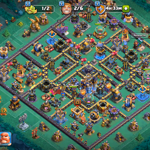 Th18 Almost max | [5-Hero Max] | Equipment-15-Epic Almost Max | XP-221 | Defence Wall Almost Max | NC-Yes | BEST-DEAL  - Image 1