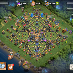 🎯EPIC TH17 MAX | HEROS LVL 76-78-61-75-33-4 💯 EPIC EQUIPMENT | 487 CWL MEDALS | NC AT 500 GEMS | BB MAX | INSTANT  - Image 1