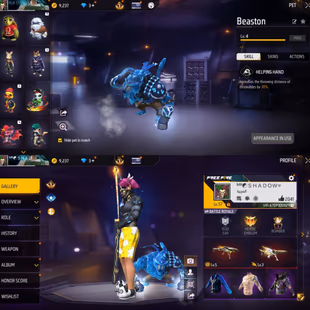 iOS/Android - Level 57 - Server NA - Rank Silver - Set 124 - Emote 18 - Pet 28 - Weapon 135 - Artifact 2 - Mythic 15 - E - Image 1