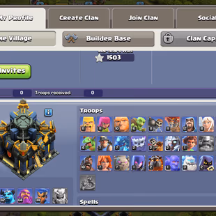 💥XP 222!TH 17 STANDARD!HEROS:71-75-62-64-34💥NC YES!ALL DARK BLUE WALLS!VERY STRONG DEFENCE!GOOD TROOPS!FULL MAX BH  - Image 3