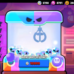 STAR SHELLY || 51K TROPHIES || 99 BRAWLERS || 45 MAX || 37 HYPERCHARGED || 18 BUFFIES || 308 SKINS || ACTIVE BRAWL PASS  - Image 4