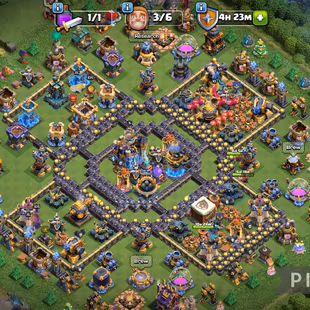 Q625-||🔥TH18 FULLY MAX🔥|| ONLY SOME TROOPS LEFT || 4 HERO MAX || 7X EPIC EQUIPMENT 27 LEVEL MAX|| 5600 GEMS-MAGIC ITEM - Image 1